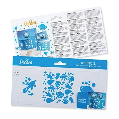Immagine di Decora 9270922 Stencil Spazio, 10 x 25 cm, Plastica, Trasparente