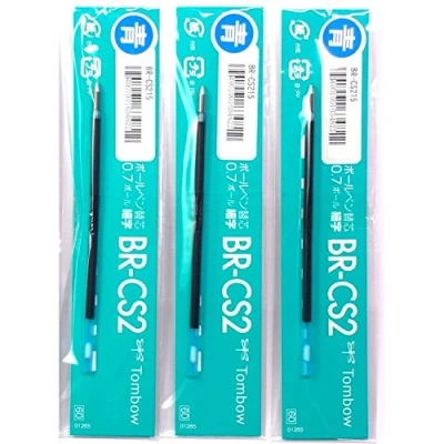 Immagine di Tombow 0.7 mm Blue Ink refill (br cs215), per penna a sfera multicolor color reporter 2, 3, e 4, x 3 Pack/Total pcs (Japan Import)