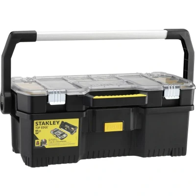 Immagine di STANLEY Werkzeugtrage+Kleinteilmagazin 670x320x251mm Kunst.schwarz 1 97 514 Valigetta porta utensili senza contenuto (L x A P) 32.3 25.1 67 cm