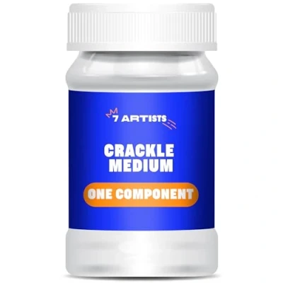 Immagine di 7 Artists Crackle Medium per Colori Acrilici 100 ml Vernice Craquele Acrilico Screpolante Effetto Cracle