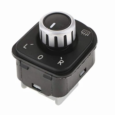 Immagine di HZTWFC Manopola dell&#039;interruttore di regolazione dello specchio laterale potenza cromata OEM # 5ND959565B per Jetta MK5 Golf MK6 Rabbit Eos Passat B6 3C Tiguan