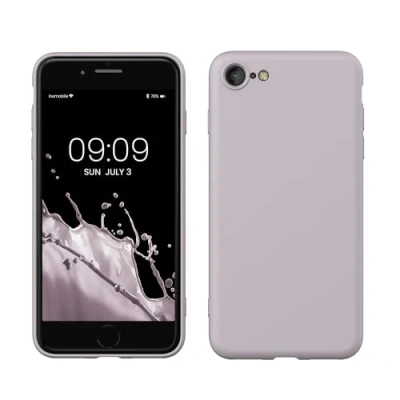 Immagine di kwmobile Custodia Compatibile con Apple iPhone SE (2022) / (2020) 8 7 Cover Back Case per Smartphone in Silicone TPU Protezione Gommata nuvola viola