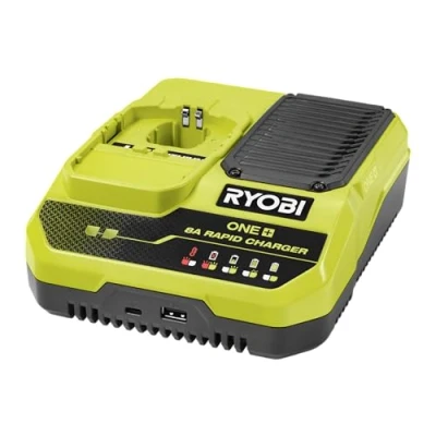 Immagine di Ryobi Caricatore rapido Litio 18V 8.0A Ricarica 1 batteria 8.0Ah in 1h RC18180
