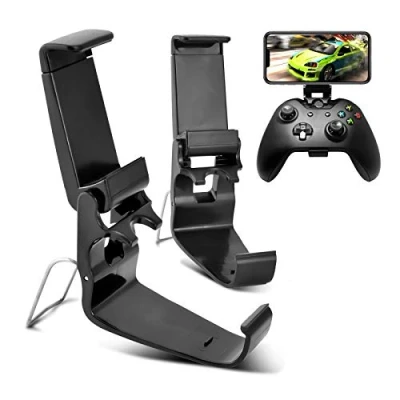 Immagine di DLseego Compatible avec 2 Pack Xbox One Controller Phone Mount Clip, un support de téléphone pliable pour Play, dossier jeu Mobile S/X, sans fil XL