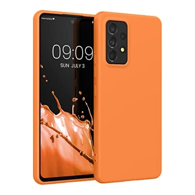 Immagine di kwmobile Custodia Compatibile con Samsung Galaxy A53 5G Cover Back Case per Smartphone in Silicone TPU Protezione Gommata arancia fruttata