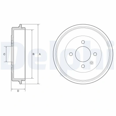 Immagine di DELPHI BF642 Freni a Tamburo senza anello sensore ABS, cuscinetto ruota 247