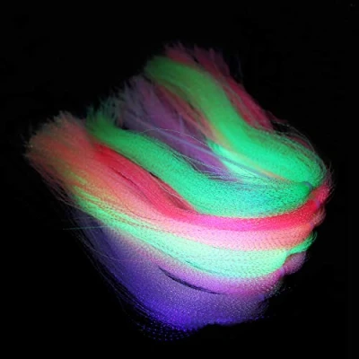 Immagine di Tigofly 14 confezioni di 7 colori UV Crystal Flash olografico Tinsel Krystal Twisted Flashabou Sparkle Streamer Fly Tying Materiali