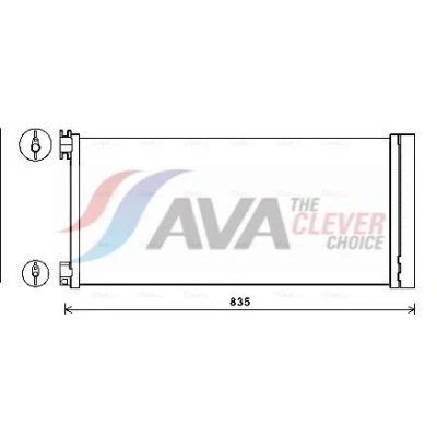 Immagine di PRASCO RTA5626D Condensatore con essiccatore 15,5 10,2 Alluminio 738 R 134a OPEL: Vivaro B Van, Combi, RENAULT: Trafic 3, FIAT: Talento Van