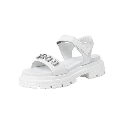 Immagine di Marco Tozzi BY Guido Maria Kretschmer Sandali con plateau, Donna, Taglia: 37, White Pelle