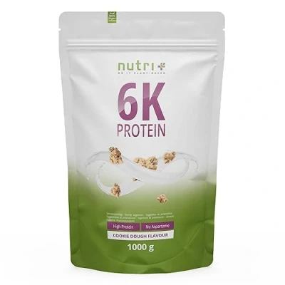Immagine di Nutri+ Proteine 6K in Polvere a base Vegetale Gusto Cookie Dough 1kg 6 Componenti Proteiche con Isolato di Proteina Piselli