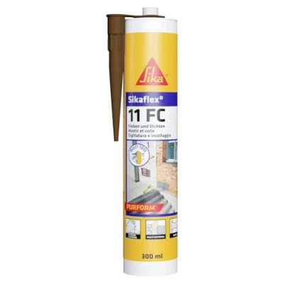 Immagine di Sika Sikaflex 11 FC Purform, Marrone Adesivo universale elastico Sigillante Per giunti e materiali edili interni ed esterni 300ml