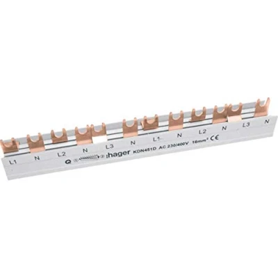 Immagine di Hager KDN451D Guida di fase Grigio 4 poli 80 A 1 pz.