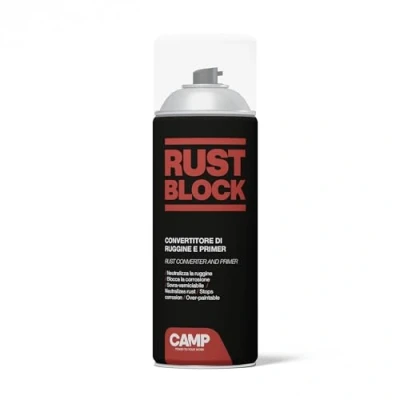 Immagine di Camp RUST BLOCK CONVERTIRUGGINE e PRIMER Spray, Converte blocca la ruggine, Protettivo, Sovra verniciabile