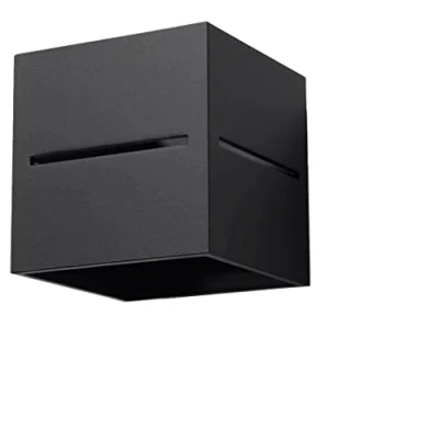 Immagine di SOLLUX LIGHTING Lobo Lampada Da Parete Per Interni Minimalista Effetti Luce Lampadina G9 Sostituibile 1 x 40 W 12 LED In Alluminio Nero 10 cm