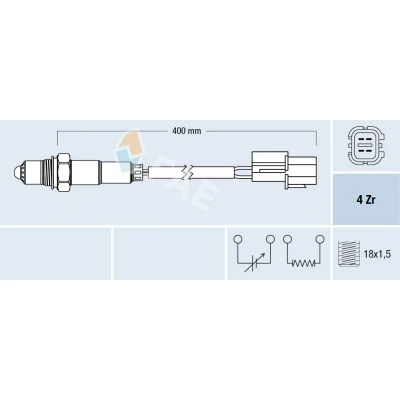 Immagine di FAE 77682 Sonda lambda HYUNDAI: Coupe II