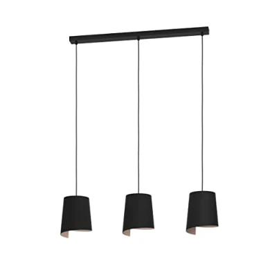 Immagine di EGLO Lampada a sospensione Bolivia nero/sabbia, 3 luci