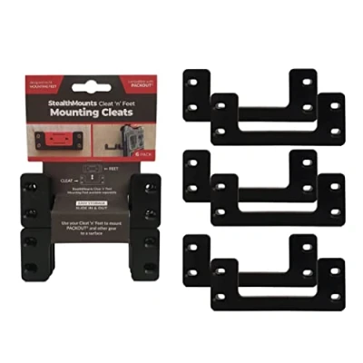 Immagine di StealthMounts Confezione di staffe fissaggio (6 pezzi) Sistema stoccaggio per cassetta degli attrezzi Installazione facile Compatibile con Milwaukee Packout Organizzazione ottimale