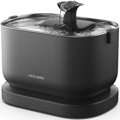 Immagine di PETLIBRO Fontanella per Gatti Senza Fili con Sensore di Movimento, Dockstream 2,5L Fontana a Batteria 5000 mAh, 23dB Ultra Silenziosa, Facile da Pulire, Gatto BPA