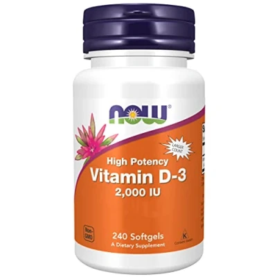 Immagine di Now Foods, Vitamin D3 Depot, 2000 IU, Colecalciferolo, Altamente Dosato, 240 Softgels, Testato in Laboratorio, Senza Soia, Glutine, non OGM