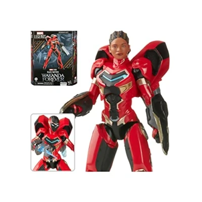 Immagine di Marvel Deluxe Legends Black Panther Wakanda Forever Ironheart 15,2 cm Action Figure Giocattolo, 8 Accessori, Multicolore, Medium, F5783