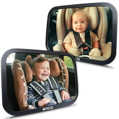 Immagine di Onco Specchietto Retrovisore Bambini 100% Infrangibile Guida In Sicurezza E Monitora Il Tuo Bambino Accessorio Auto Per I Neogenitori Vincitore Del MadeForMums Awards