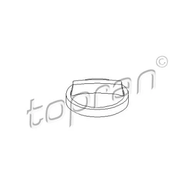 Immagine di TOPRAN 201 606 Tappo, Serbatoio carburante Plastica nero OPEL: Astra F Caravan, CC, Vectra A Sedan