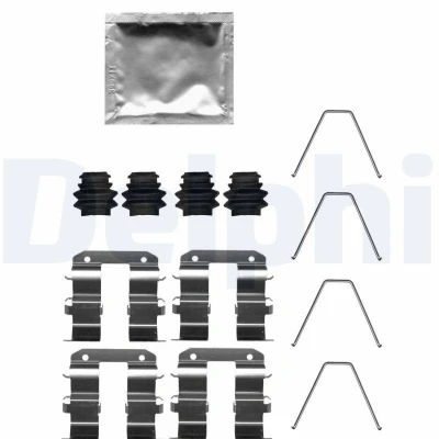 Immagine di DELPHI LX0739 Kit accessori, Pastiglia freno HYUNDAI: Kona SUV