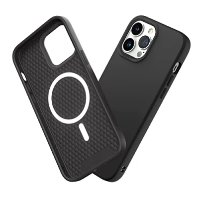Immagine di RhinoShield SolidSuit Case Compatible with Magsafe for [iPhone 13 Pro Max] Shock Absorbent Slim Design Protective Cover Premium Matte Finish 3.5M / 11ft Drop Protection Classic Black