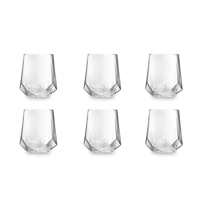 Immagine di Excelsa Diamante Set 6 Bicchieri Acqua, Vetro, Capacità 400 ml, Trasparente
