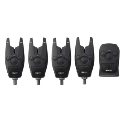 Immagine di Prologic, set di segnalatori acustici BAT+ Bite 4+1 4 con segnalatore abboccata + 1 ricevitore, per pesca alla carpa