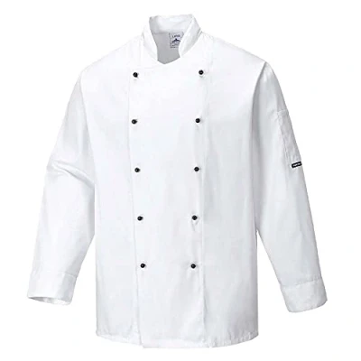 Immagine di Portwest C834WHR4XL Giacca da Chef Somerset, Bianco, 4XL