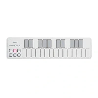 Immagine di KORG nanoKEY2 mini controller tastiera MIDI USB a 25 tasti, colore: Bianco