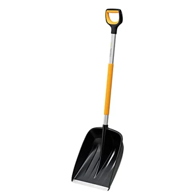 Immagine di Fiskars Pala da Neve per Piccole e Grandi Quantità di Neve, X Series, Lunghezza: 132 cm, Alluminio/Polimero, Nero/Arancione/Grigio, 1057177