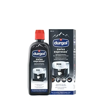 Immagine di durgol Swiss espresso, decalcificante speciale, per macchine da caffè di tutti i tipi e tipi, versione tedesca, 1 x 500 ml