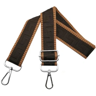 Immagine di Tracolla Regolabile per Borsa Donna Colorate Cinghia a Spalla di Ricambio Larga 3.10cm con Argento Moschettoni, Borsette, Crossbody, Marrone/Caffè