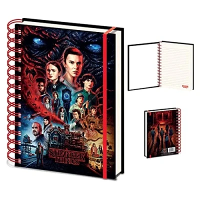 Immagine di Pyramid International Stranger Things 4 (Vecna) Taccuino lenticolare, formato A5, copertina 3D, colore: Nero