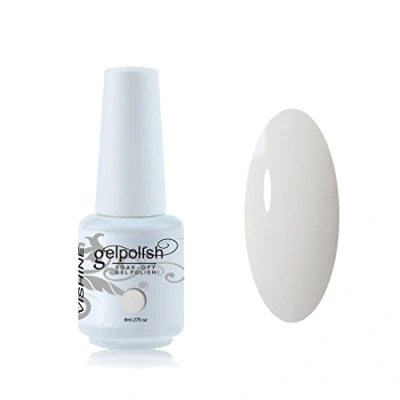 Immagine di Vishine Smalto Semipermente per Unghie in Gel UV LED Smalti Colori Soak Off Manicure e Pedicure 8ml 1pzs Powder Snow #1421