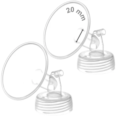 Immagine di Maymom Pompa a collo largo, per pompe Spectra S1/S2, con flangia bocca larga, non originale, sostituisce Shield (20 mm due flange)