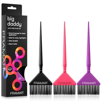 Immagine di FRAMAR Big Daddy Paint Set with 3 Brushes, Purple, Count (Pack of 1)