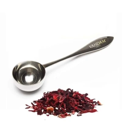 Immagine di VAHDAM, Cucchiaio da Te Cucchiaini A Foglia Lunga The in Acciaio Inox Ideale per Foglie La Dose Perfetta Una Tazza di Tè