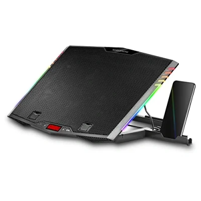 Immagine di MARSGAMING MNBC5, Base di Raffreddamento ARGB per Laptop fino a 19&#039;&#039;, 6 Ventole, Supporto Mobile