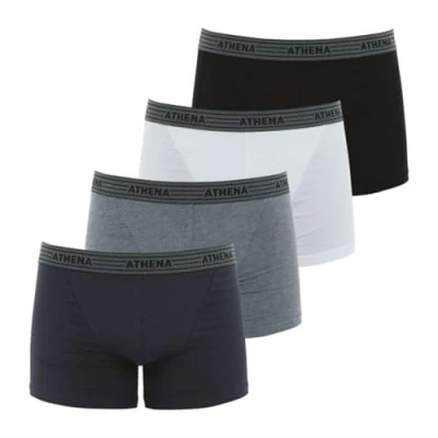 Immagine di Athéna Basic Coton Boxer, Uomo (Pacco da 4), Multicolore, XXXX Large (Taille fabricant: 8)