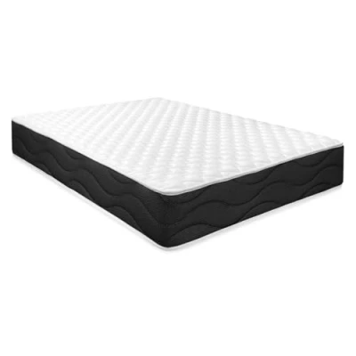 Immagine di Homey Portanza Materasso viscoelastico Reversibile Sleep PRO (Lato Inverno Estate) Rigidità Durezza Medio Alta, Spessore 25 cm, Memory Foam, Nero/Bianco, 180 x 190