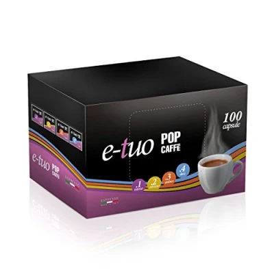Immagine di 400 CAPSULE E TUO COMPATIBILI FIOR FIORE, LUI ESPRESSO MISCELA 1 INTENSO POP CAFFE&#039;