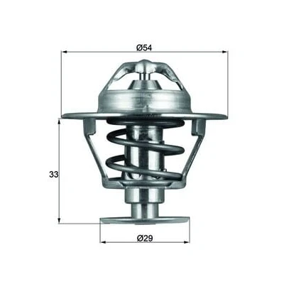 Immagine di MAHLE ORIGINAL TX 86 76D Termostato motore 76 54 con guarnizione MITSUBISHI: L200 III Pick up, PAJERO 1, II up