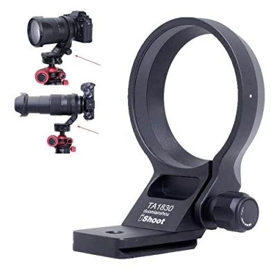 Immagine di iShoot Anello Di montaggio per treppiede Collare obiettivo compatibile con 18 300mm f/3.5 6.3 III A VC VXD B061 (X/E Mount), Staffa Supporton Lenti Arca Fit Piastra Sgancio Rapido Camera