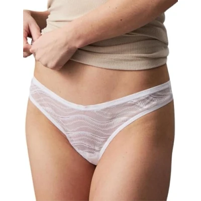 Immagine di Calvin Klein Perizomi Donna Confezione da 3 con Pizzo, Multicolore (Calypso Coral/Cedar/White), XL