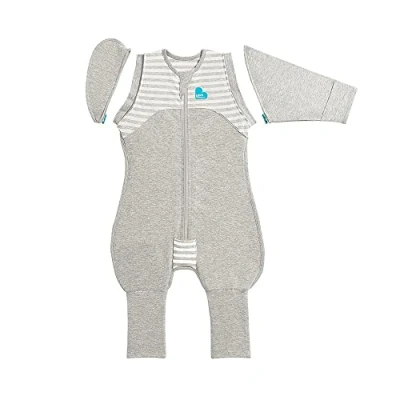 Immagine di Love to Dream Swaddle Up 50/50 Transition Suit 1.0 TOG grijs medium