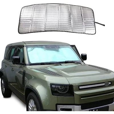 Immagine di YIWANG Parasole Riflettente Pieghevole per Parabrezza LR Defender 90 110 2004 2022 Copertura (per 2020 2022)
