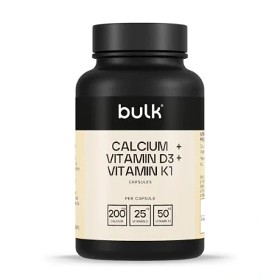 Immagine di Bulk Capsule sfuse di calcio, vitamina D3 e K1, 1000 mg, confezione da 270, la può variare